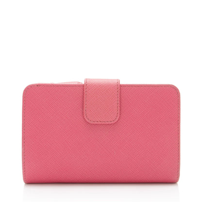 Prada Saffiano French Wallet (SHF-QWqJNQ)