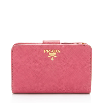 Prada Saffiano French Wallet (SHF-QWqJNQ)