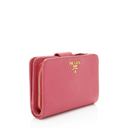 Prada Saffiano French Wallet (SHF-QWqJNQ)