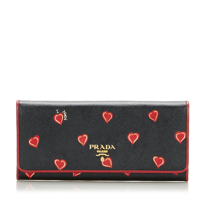 Prada Saffiano Heart Long Wallet (SHG-0YkLI9)