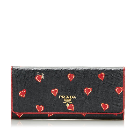 Prada Saffiano Heart Long Wallet (SHG-0YkLI9)