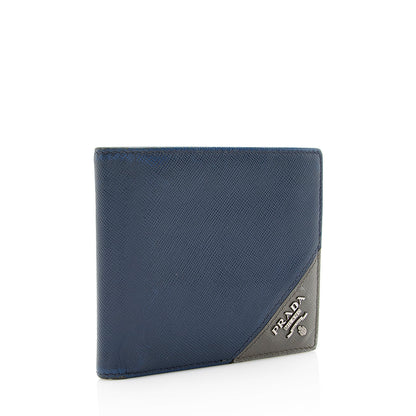 Prada Saffiano Leather Bifold Wallet - FINAL SALE (SHF-19300)