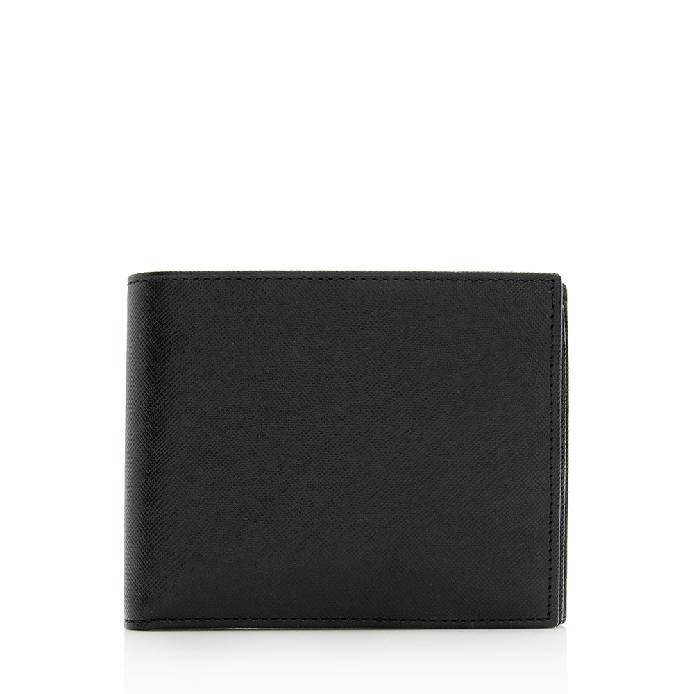 Prada Saffiano Leather Bifold Wallet (SHF-20832)