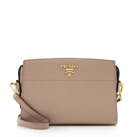 Prada Saffiano Leather Camera Shoulder Bag (SHF-15591)