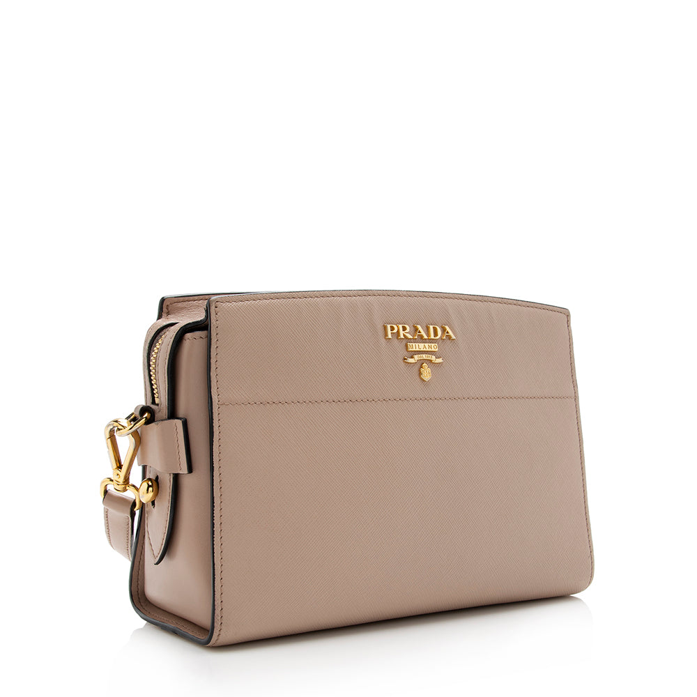 Prada Saffiano Leather Camera Shoulder Bag (SHF-15591)