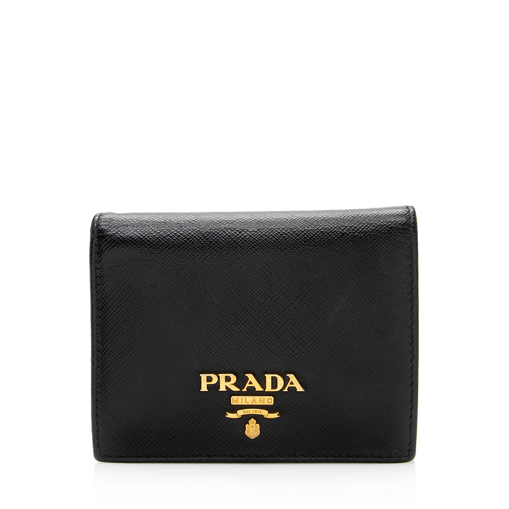 Prada Saffiano Leather Card Holder (SHF-19952)