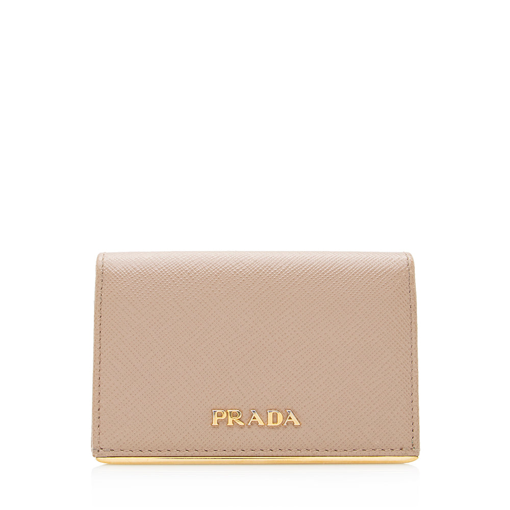 Prada Saffiano Leather Card Holder (SHF-20692)