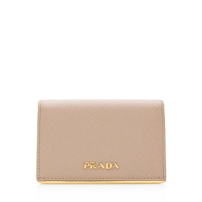 Prada Saffiano Leather Card Holder (SHF-20692)