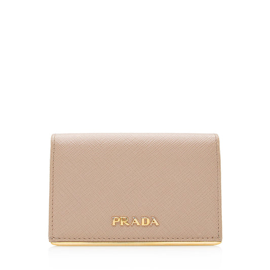 Prada Saffiano Leather Card Holder (SHF-20692)