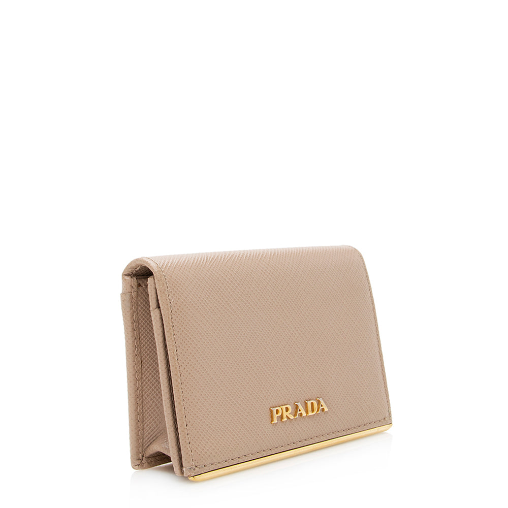 Prada Saffiano Leather Card Holder (SHF-20692)