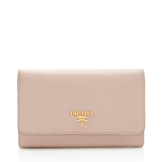 Prada Saffiano Leather Large Wallet (SHF-17947)