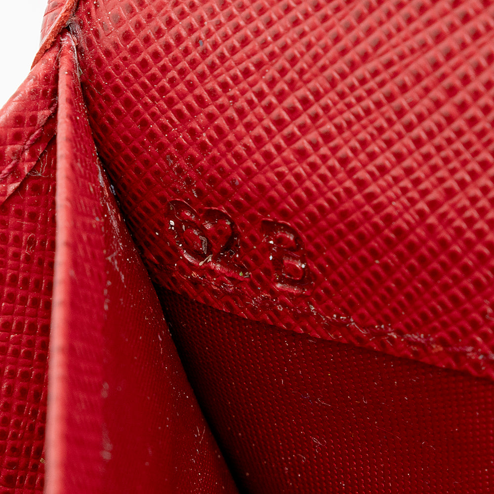 Prada Saffiano Leather Continental Wallet (SHF-21347)