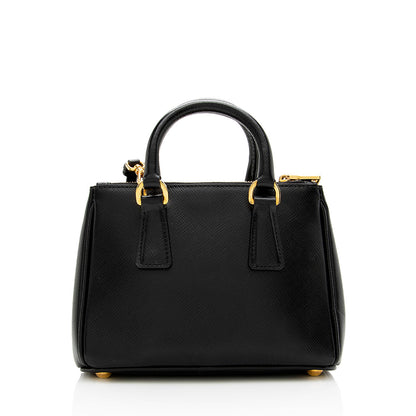 Prada Saffiano Leather Galleria Lux Micro Bag - FINAL SALE (SHF-18445)