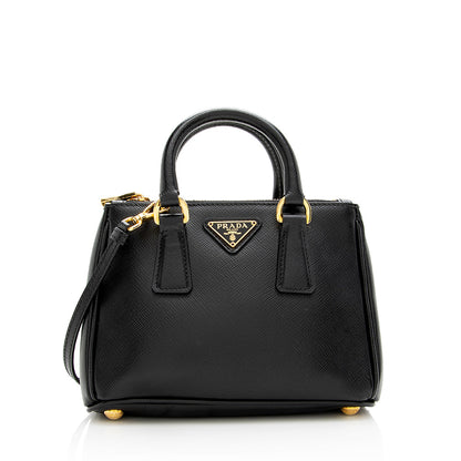 Prada Saffiano Leather Galleria Lux Micro Bag - FINAL SALE (SHF-18445)