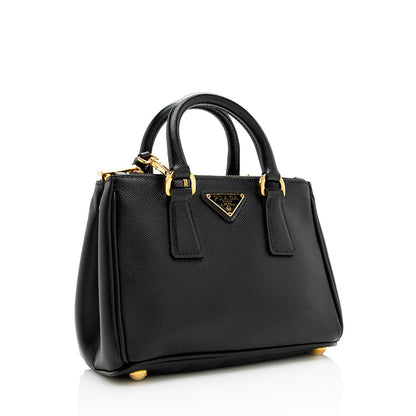 Prada Saffiano Leather Galleria Lux Micro Bag - FINAL SALE (SHF-18445)