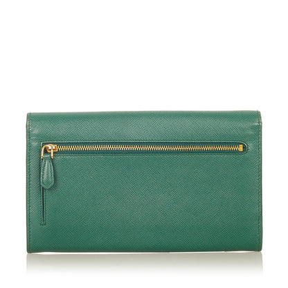 Prada Saffiano Leather Long Wallet (SHG-24218)