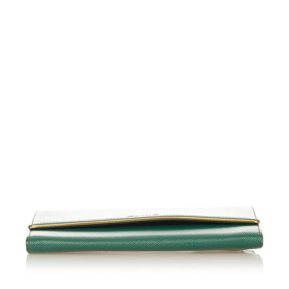 Prada Saffiano Leather Long Wallet (SHG-24218)