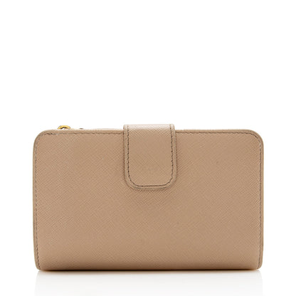 Prada Saffiano Leather Medium Wallet (SHF-15552)