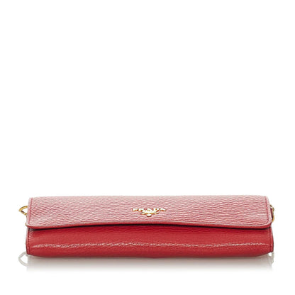 Prada Saffiano Leather Wallet on Chain (SHG-28665)