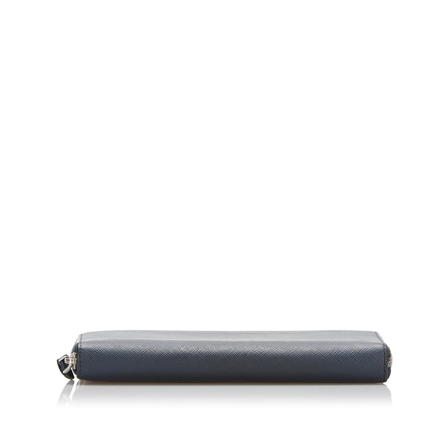 Prada Saffiano Leather Zip Around Wallet (SHG-37742)