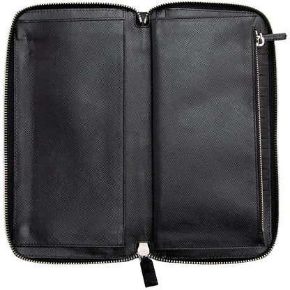 Prada Saffiano Leather Zip Large Wallet (SHF-15513)