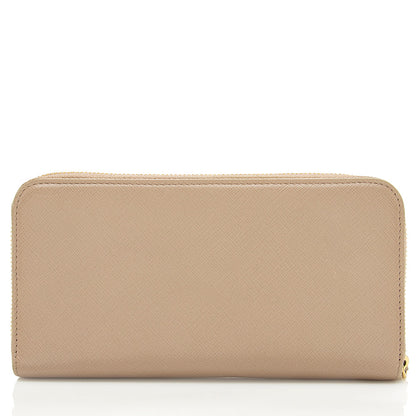 Prada Saffiano Leather Zip Around Wallet (SHF-17519)