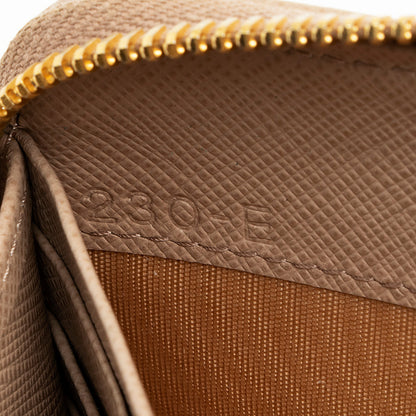 Prada Saffiano Leather Zip Around Wallet (SHF-17519)