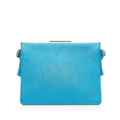 Prada Saffiano Light Frame Crossbody Bag (SHG-33959)