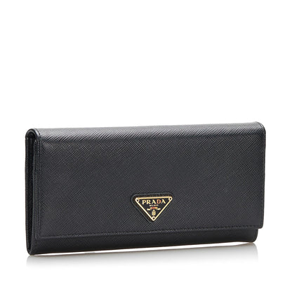 Prada Saffiano Lux Continental Wallet (SHG-36970)
