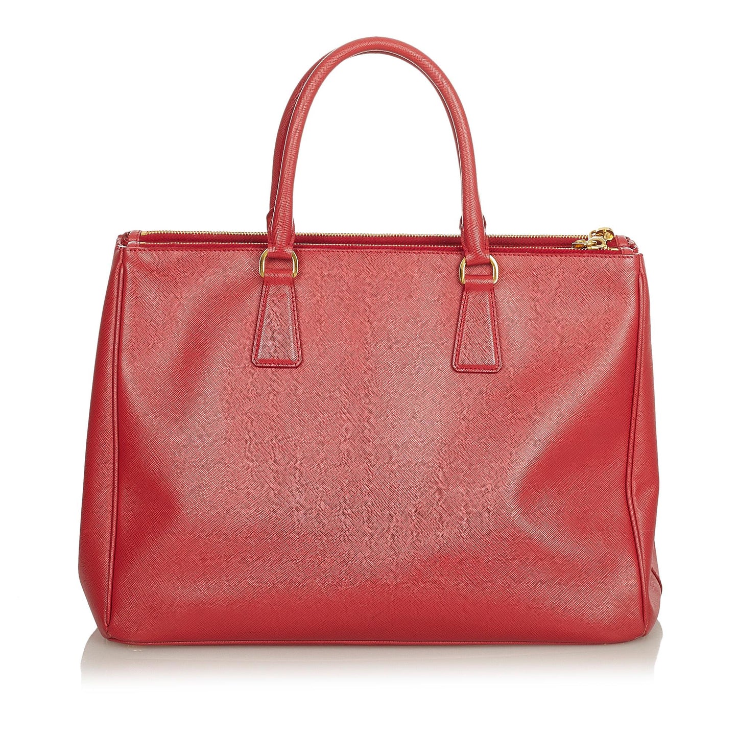 Prada Saffiano Lux Double Zip Galleria Handbag (SHG-25410)