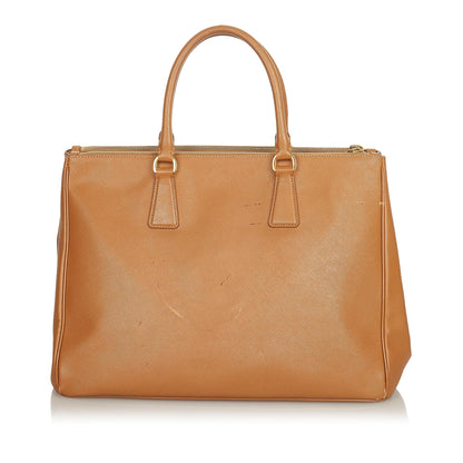Prada Saffiano Lux Double Zip Galleria Handbag (SHG-25833)