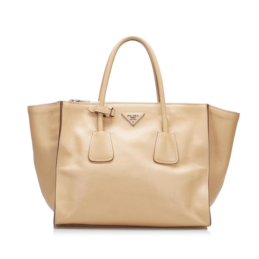 Prada Saffiano Lux Double Zip Galleria Satchel (SHG-bFIg7Y)