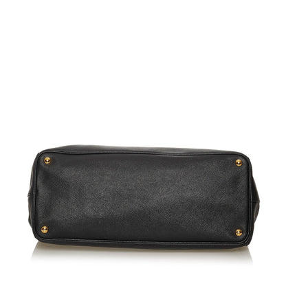 Prada Saffiano Lux Double Zip Galleria Tote Bag (SHG-29110)