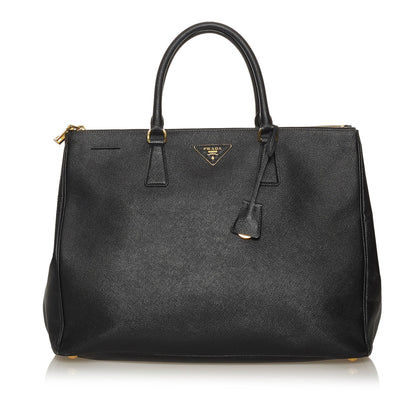 Prada Saffiano Lux Double Zip Galleria Tote Bag (SHG-29110)