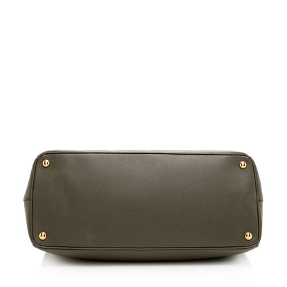 Prada Saffiano Lux Double-Zip Large Tote (SHF-19891)