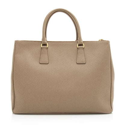Prada Saffiano Lux Double-Zip Large Tote (SHF-20819)