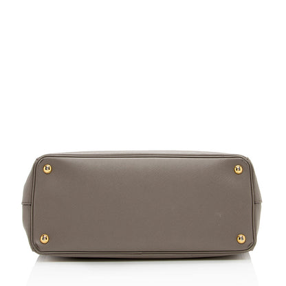 Prada Saffiano Lux Double-Zip Medium Tote (SHF-16529)