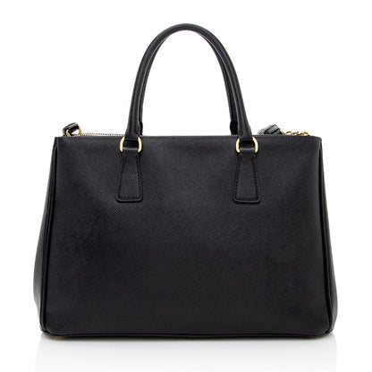Prada Saffiano Lux Double-Zip Medium Tote (SHF-18147)