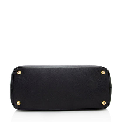 Prada Saffiano Lux Double-Zip Medium Tote (SHF-18147)