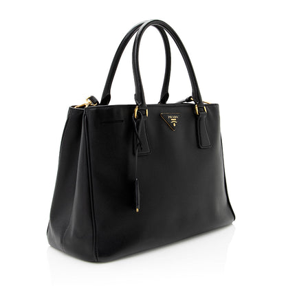 Prada Saffiano Lux Double-Zip Medium Tote (SHF-20631)