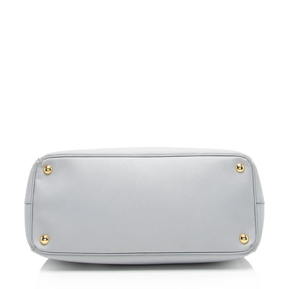 Prada Saffiano Lux Double Zip Medium Tote (SHF-Aob7u3)