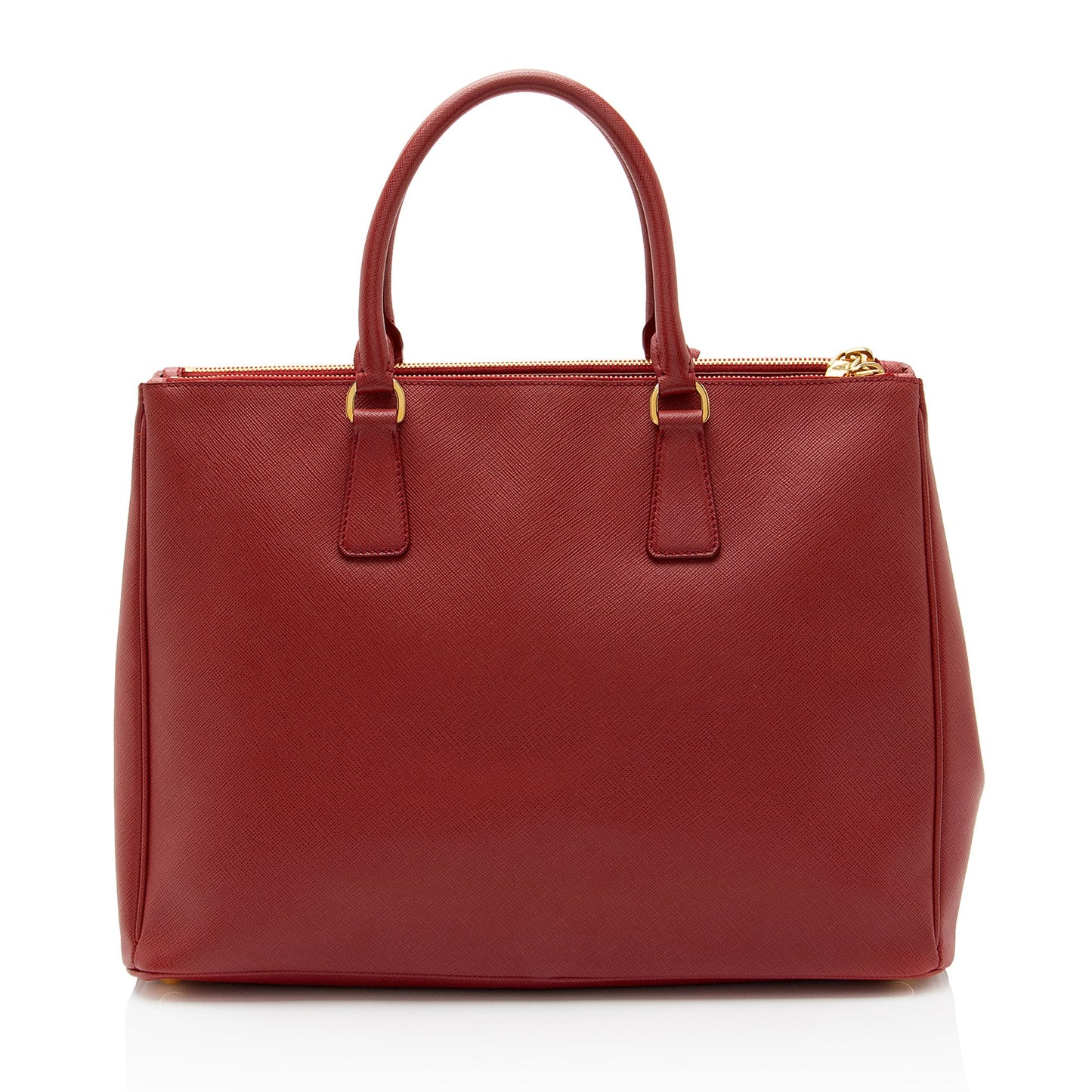 Prada Saffiano Lux Double Zip Medium Tote (SHF-nSgtps)