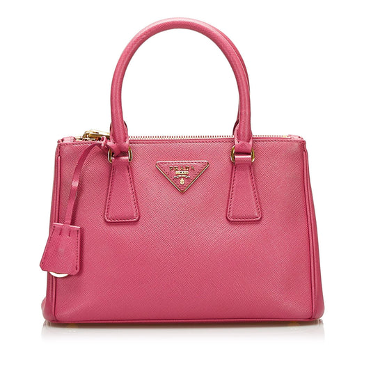 Prada Saffiano Lux Galleria Double Zip Mini (SHG-35413)