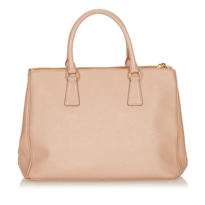 Prada Saffiano Lux Galleria Double Zip Satchel (SHG-26915)