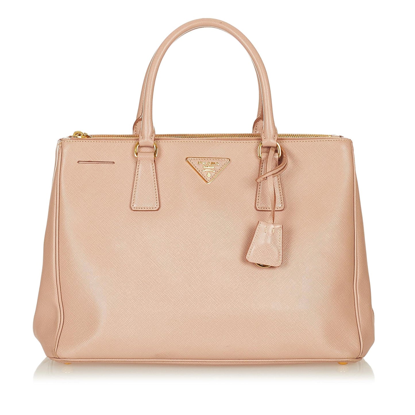 Prada Saffiano Lux Galleria Double Zip Satchel (SHG-26915)