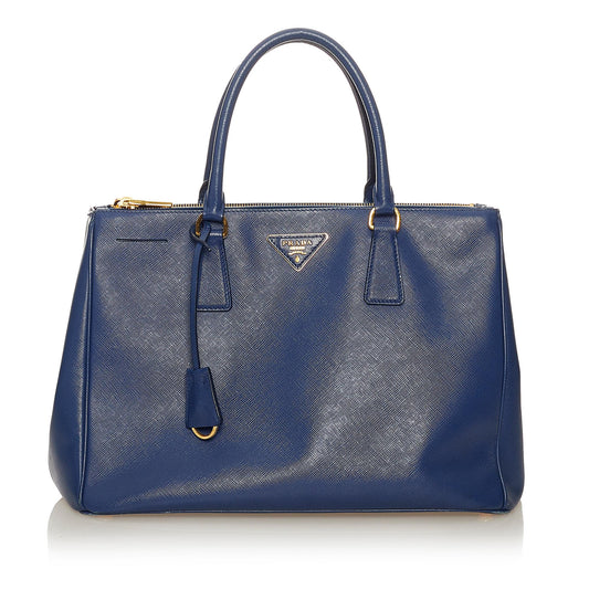 Prada Saffiano Lux Galleria Double Zip Satchel (SHG-27309)
