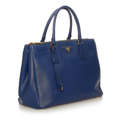 Prada Saffiano Lux Galleria Double Zip Satchel (SHG-27309)