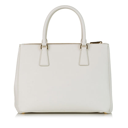 Prada Saffiano Lux Galleria Double Zip Satchel (SHG-36107)
