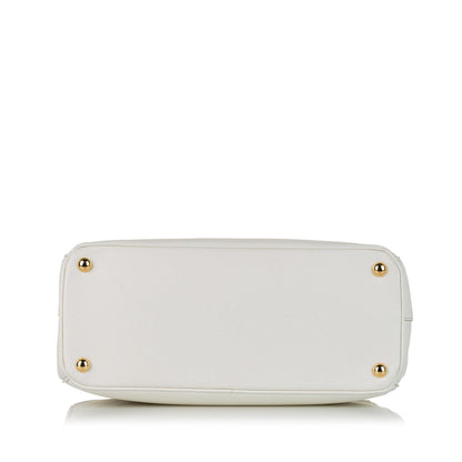 Prada Saffiano Lux Galleria Double Zip Satchel (SHG-36107)