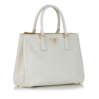 Prada Saffiano Lux Galleria Double Zip Satchel (SHG-36107)